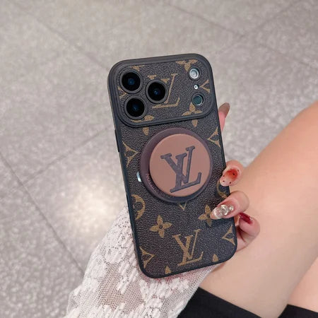 AAOO Luxury Leather Magsafe Phone Case Stand Function for iPhone 13-17 Series
