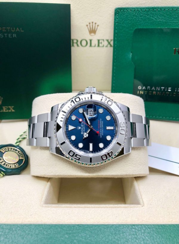 AAOO Yacht-Master Stainless Steel & Platinum Blue Watch