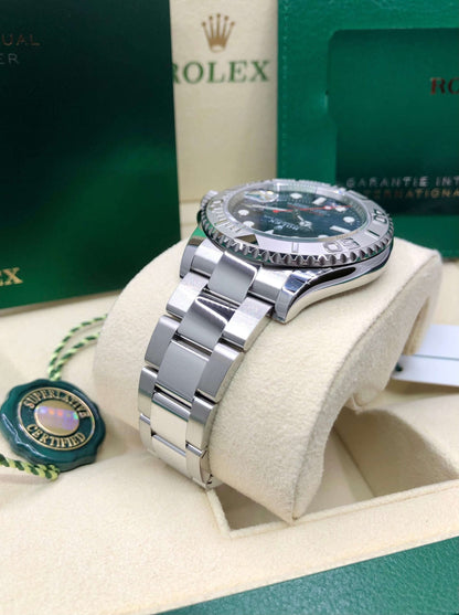 AAOO Yacht-Master Stainless Steel & Platinum Blue Watch