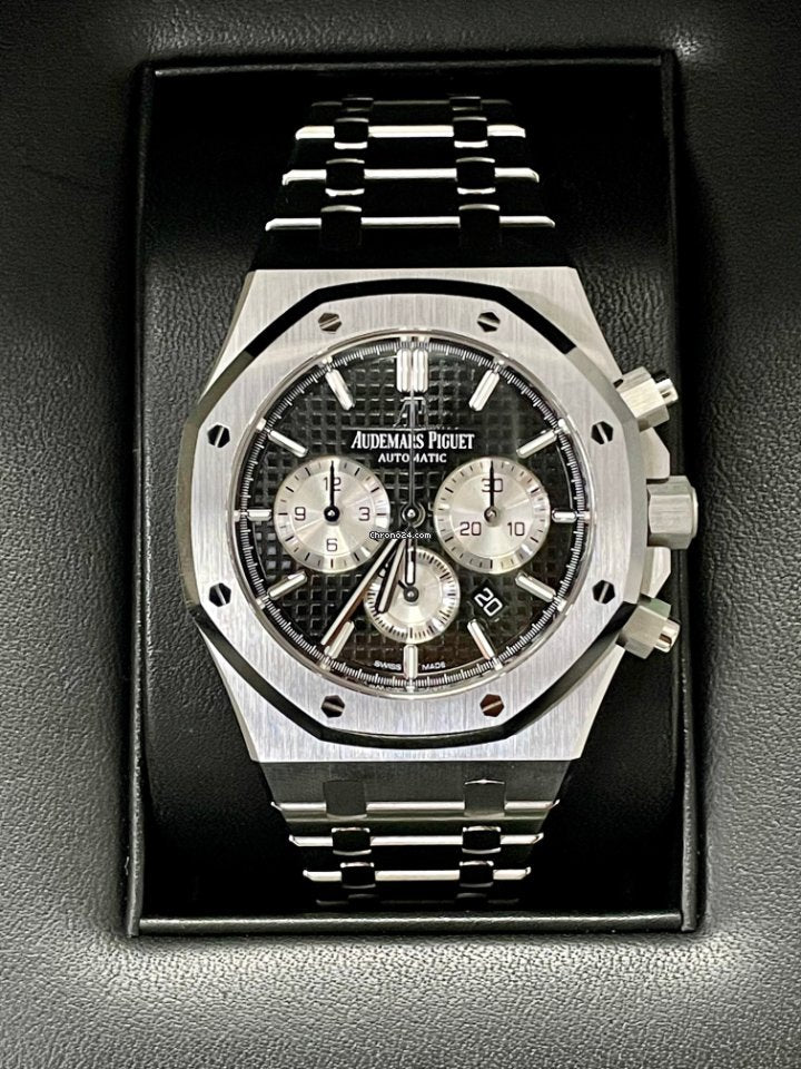 AAOO Royal Oak Chronograph 41mm Stainless Steel Black Dial Watch