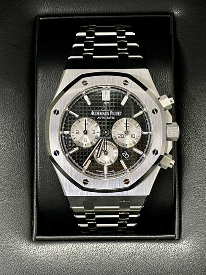AAOO Royal Oak Chronograph 41mm Stainless Steel Black Dial Watch