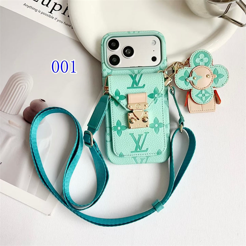 AAOO Luxury Crossbody iPhone Case with Detachable Wallet