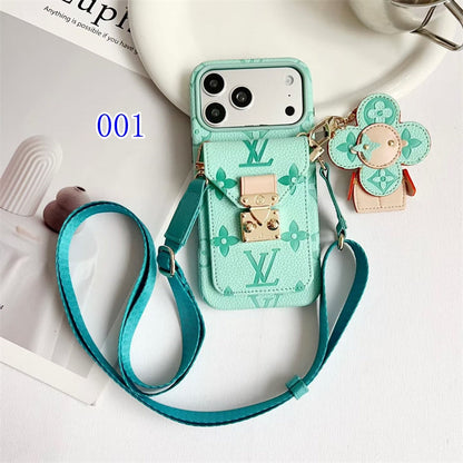 AAOO Luxury Crossbody iPhone Case with Detachable Wallet