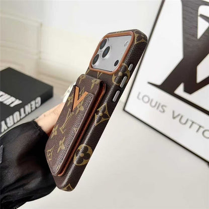 AAOO Leather Card Holder Phone Case For iPhone 13-17