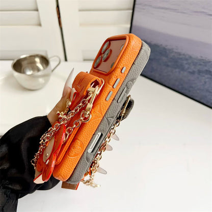 AAOO Luxury Crossbody iPhone Case with Detachable Wallet