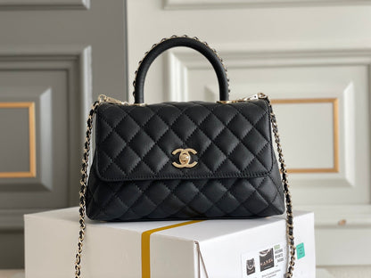 AAOO 100142 Top Handle Bag Small/Mini Bag Black 24x14x10cm