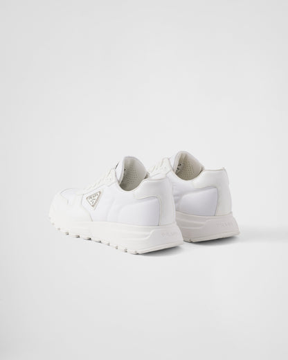 AAOO Basket Blanc En Cuir Brossé