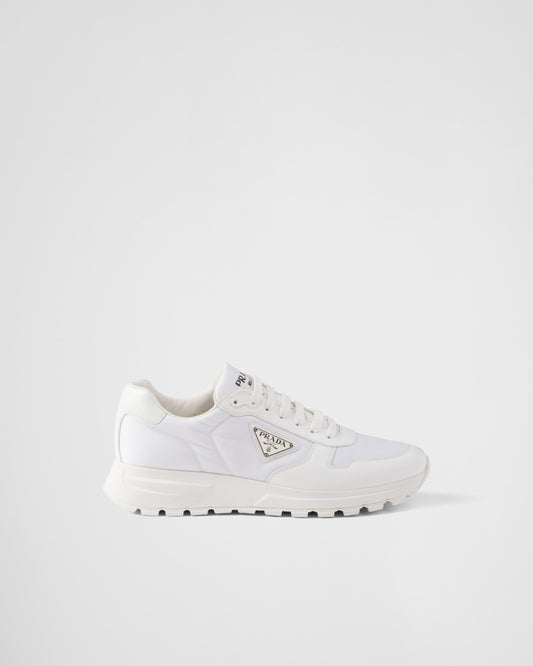 AAOO Basket Blanc En Cuir Brossé