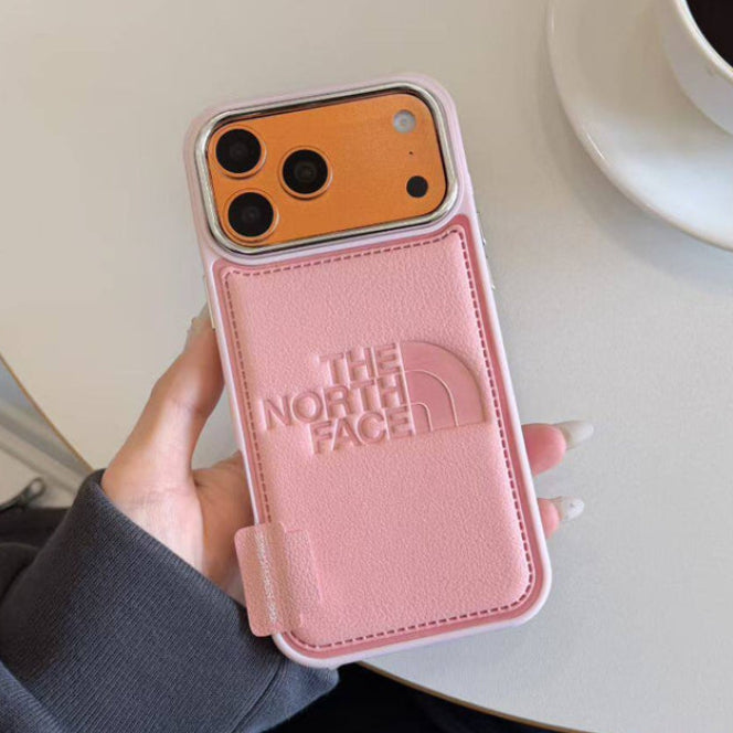 TNF Outdoor Leather Flap Pocket Case for iPhone 13-18 Pro & Pro Max