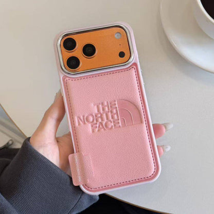TNF Outdoor Leather Flap Pocket Case for iPhone 13-18 Pro & Pro Max