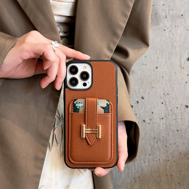 AAOO Luxury Leather iPhone Case