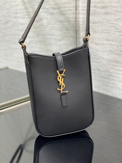 AAOO 100213 Luxustasche Mini Schwarze Tasche 13x20x4cm