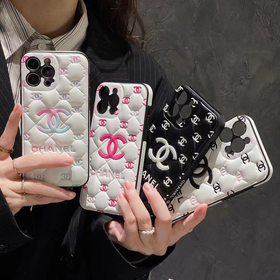AAOO Embossed iPhone Case: Classic Luxury Design