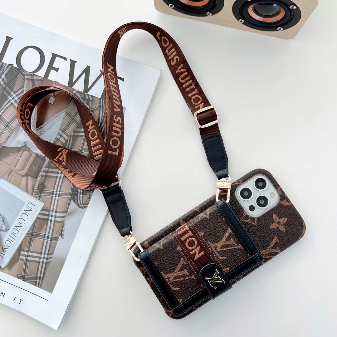 AAOO EMBROIDERED WALLET CARD HOLDER PHONE CASE