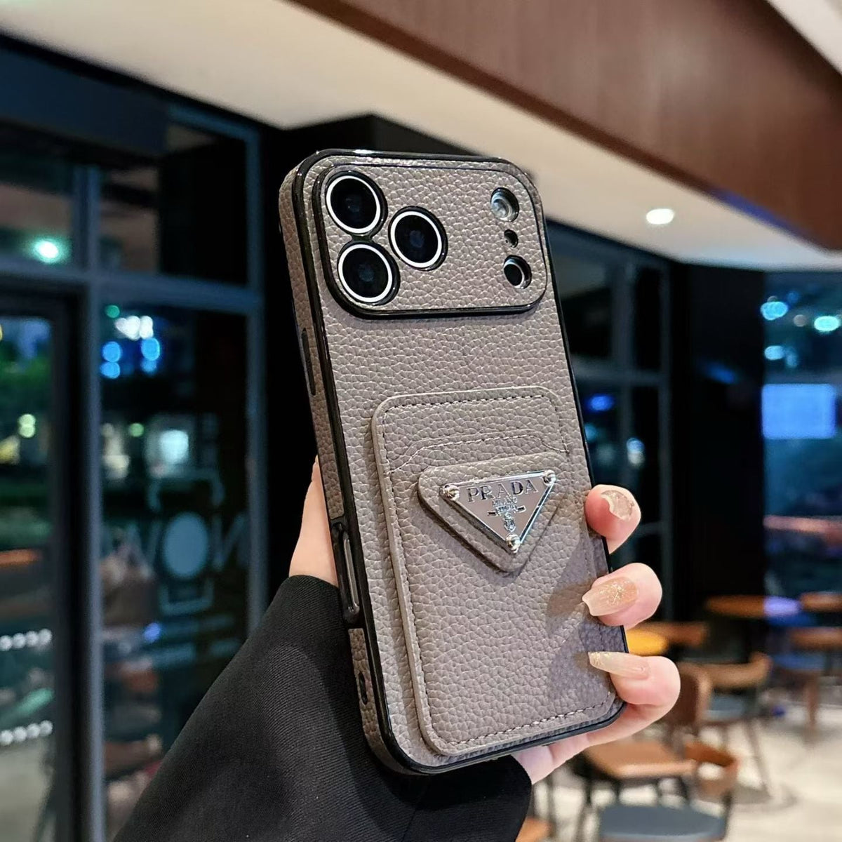 AAOO Luxury PR MagSafe-Kartenhalter-Handyhülle für iPhone 12-17