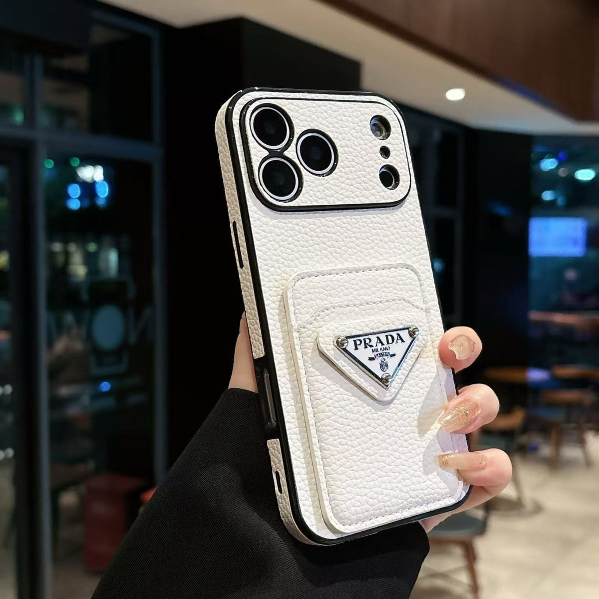 AAOO Luxury PR MagSafe-Kartenhalter-Handyhülle für iPhone 12-17