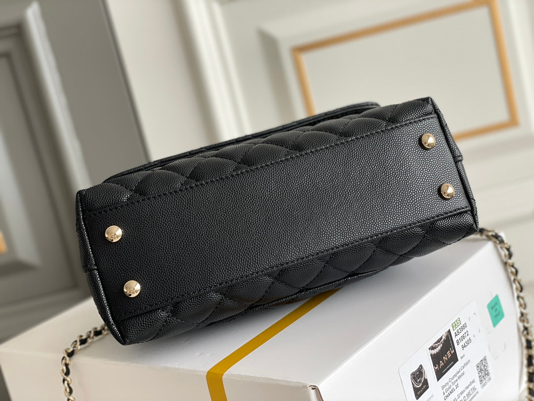 AAOO 100142 Top Handle Bag Small/Mini Bag Black 24x14x10cm