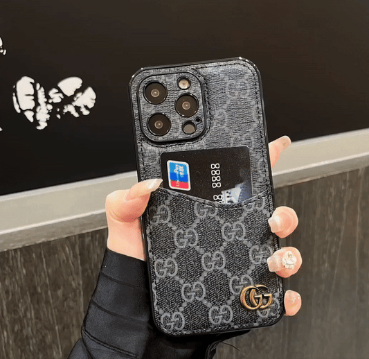 AAOO CLASSIC CANVAS LEATHER BACK CARD PHONE CASE – Wallet