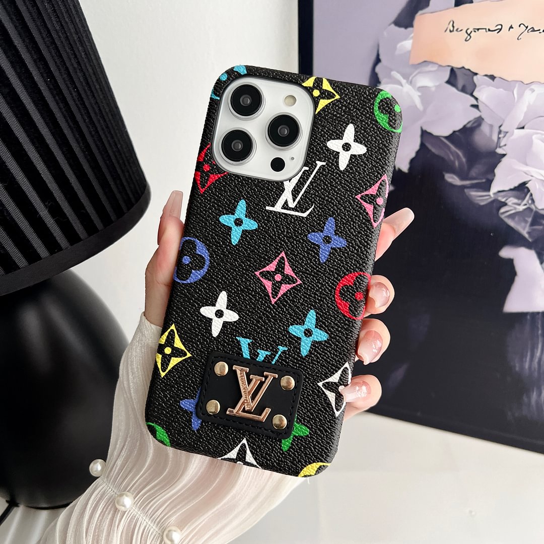 AAOO LEATHER PC HARD BACK Phone Case FOR IPHONE