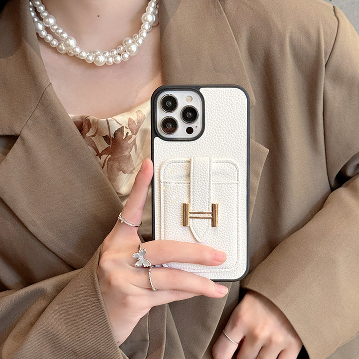 AAOO Luxury Leather iPhone Case