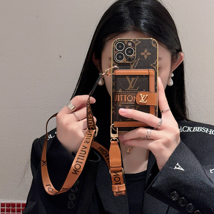 AAOO Luxuriöse Handyhülle mit Kette für iPhone 13-17