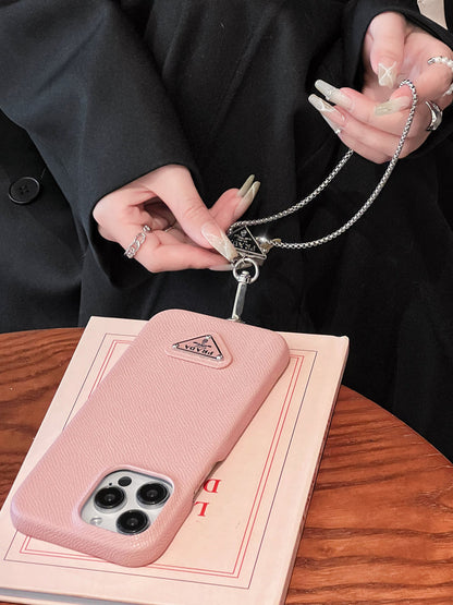 AAOO Luxury Leather Phone Case For iPhone – With Strap