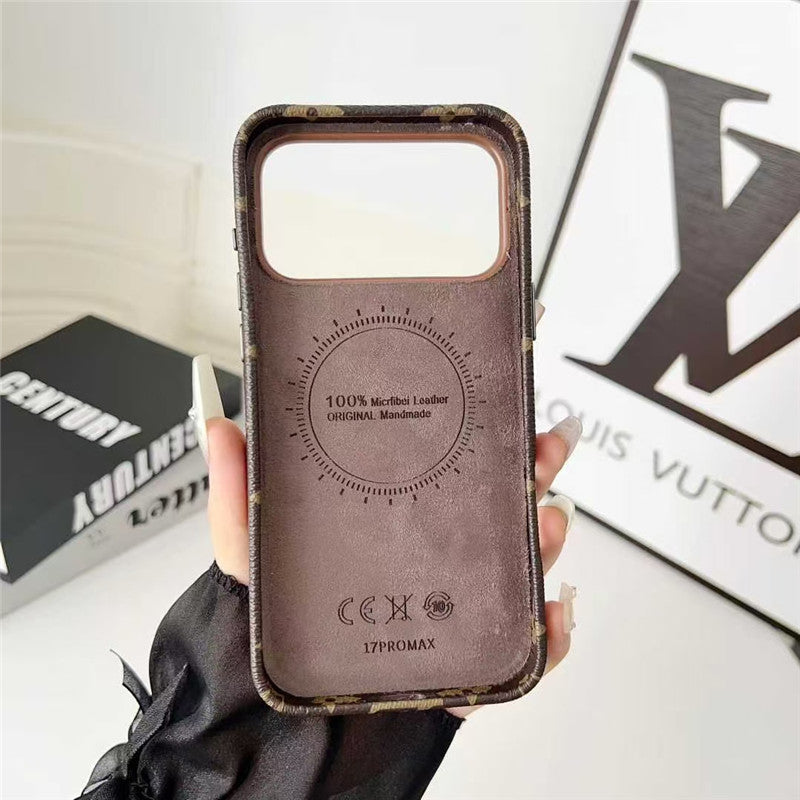 AAOO Leather Card Holder Phone Case For iPhone 13-17