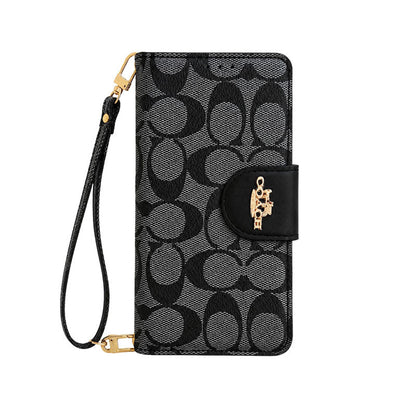 AAOO Luxuriöse Leder-iPhone-Hülle mit Klappbrieftasche