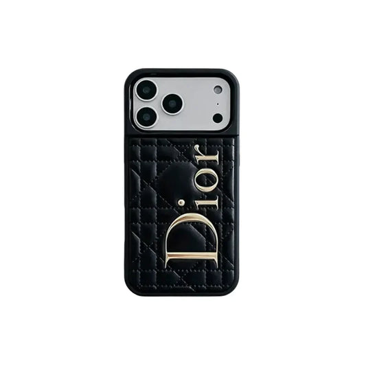 AAOO Luxury Cannage Weave iPhone Case with Gold