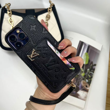 AAOO Luxe Kartenhalter-Handyhülle im Elegant-Design für iPhone