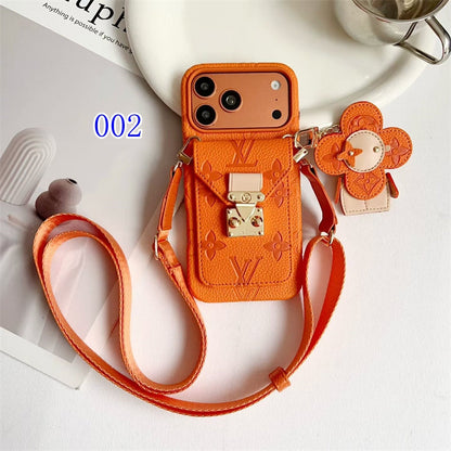 AAOO Luxury Crossbody iPhone Case with Detachable Wallet