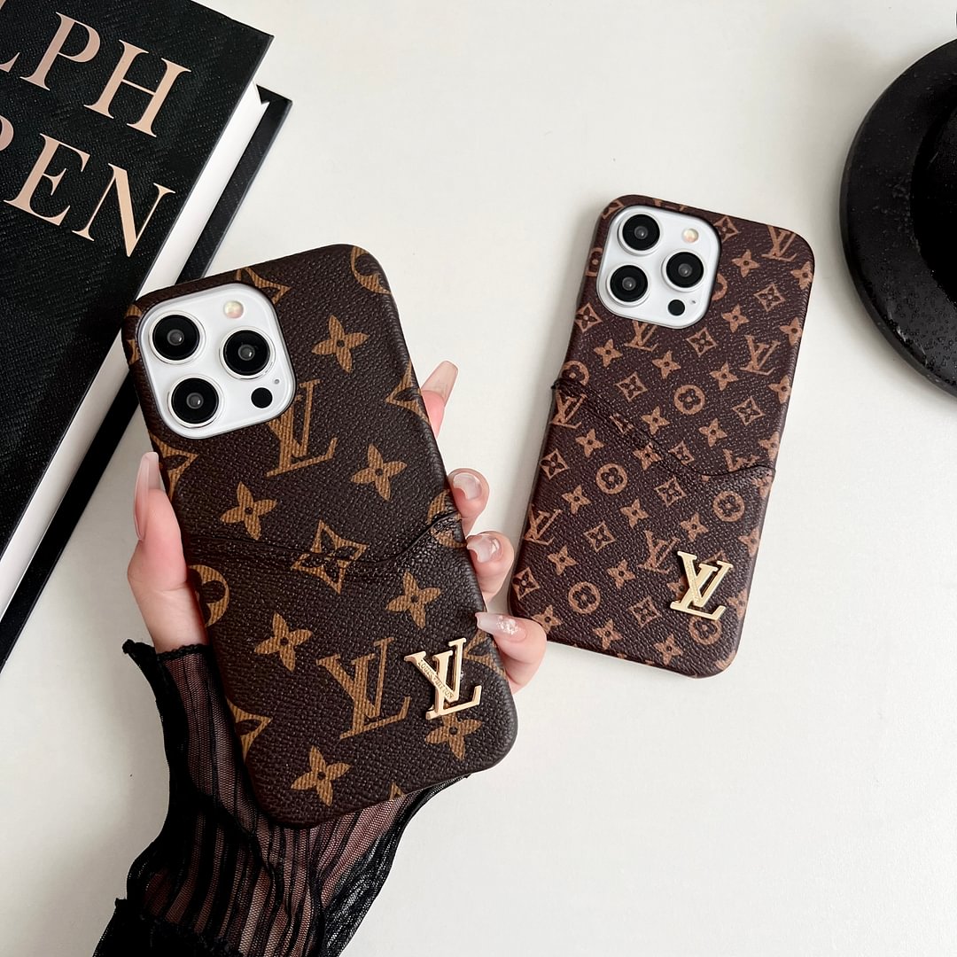 AAOO Klassische Leder iPhone Hülle Kartenhalter