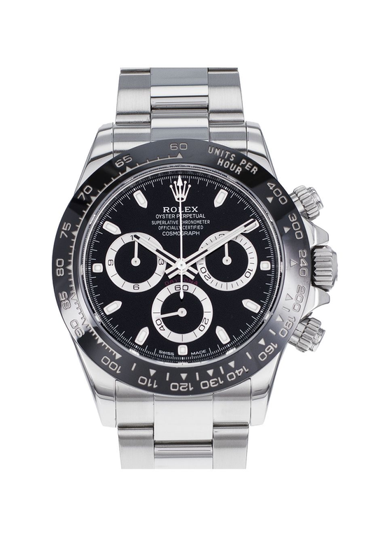 AAOO Daytona Argente Noir Keramik Swiss 4130 Herrenuhr