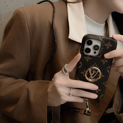 AAOO NEUES DESIGN Handyhülle MIT KETTE FÜR IPHONE 17 16 15 14 – Portemonnaie