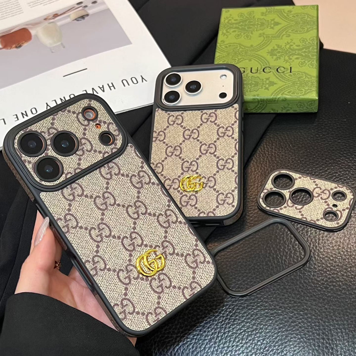AAOO Luxury iPhone Case with Interchangeable Camera Lens Frames