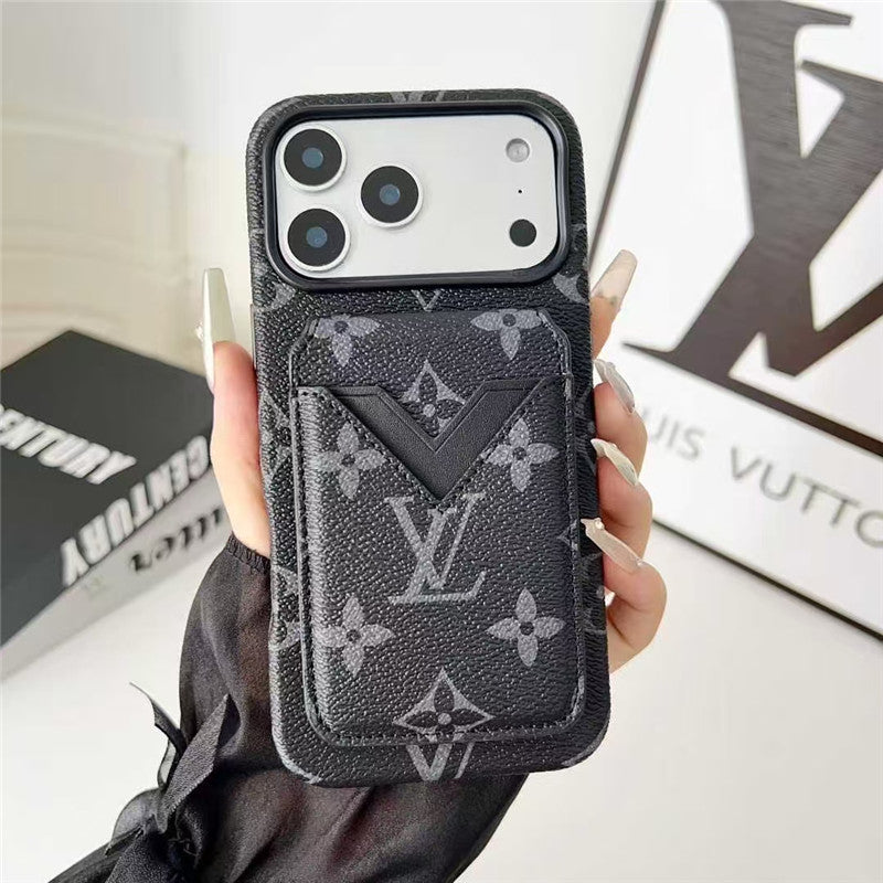 AAOO Leather Card Holder Phone Case For iPhone 13-17