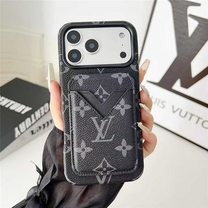 AAOO Leather Card Holder Phone Case For iPhone 13-17