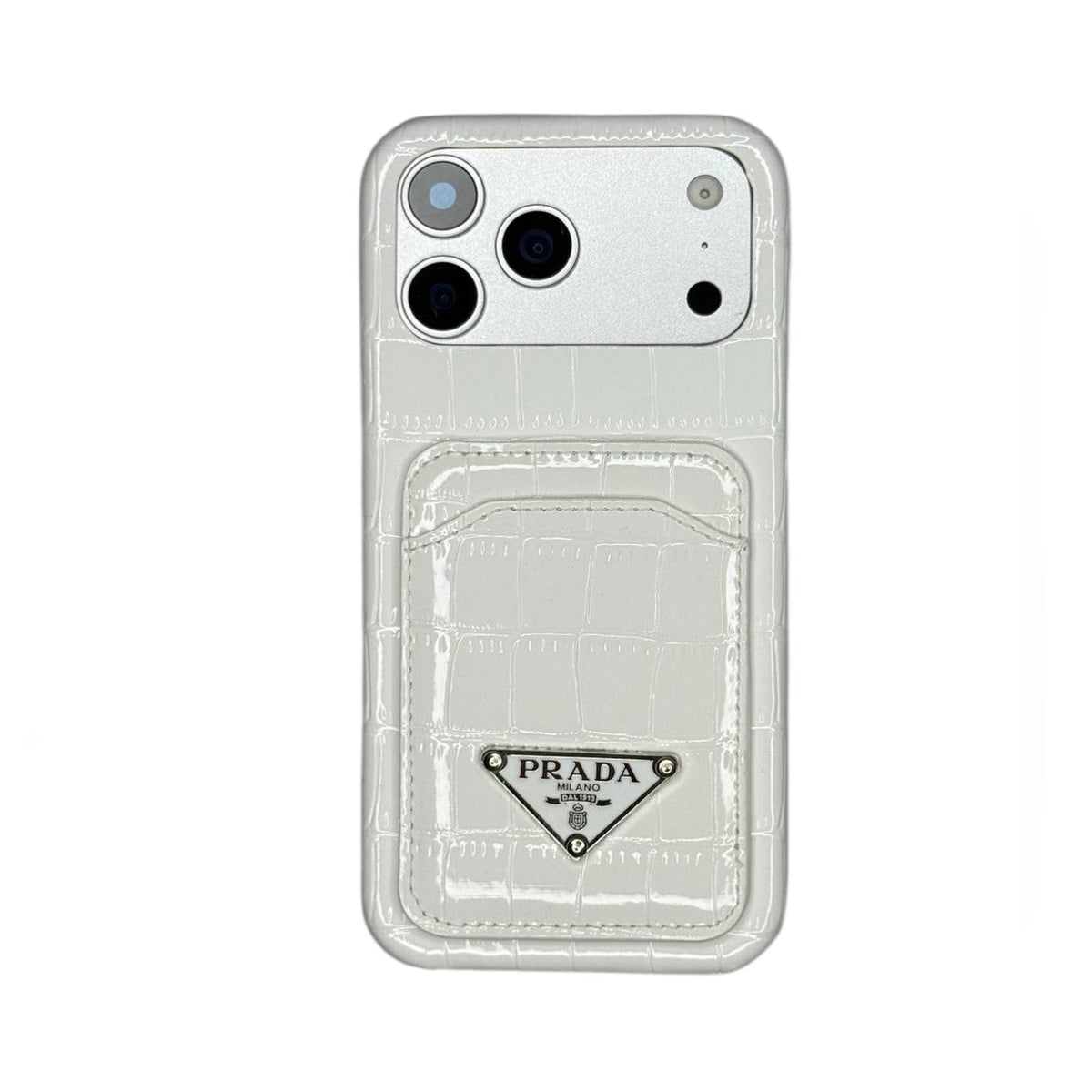 PRD Crocodile Pattern Card Holder Leather Case for iPhone 13-18 Pro & Pro Max