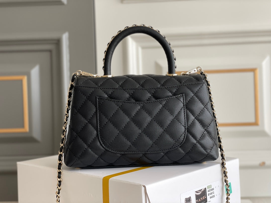 AAOO 100142 Top Handle Bag Small/Mini Bag Black 24x14x10cm