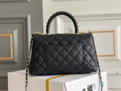 AAOO 100142 Top Handle Bag Small/Mini Bag Black 24x14x10cm