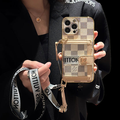 AAOO Luxuriöse Handyhülle mit Kette für iPhone 13-17