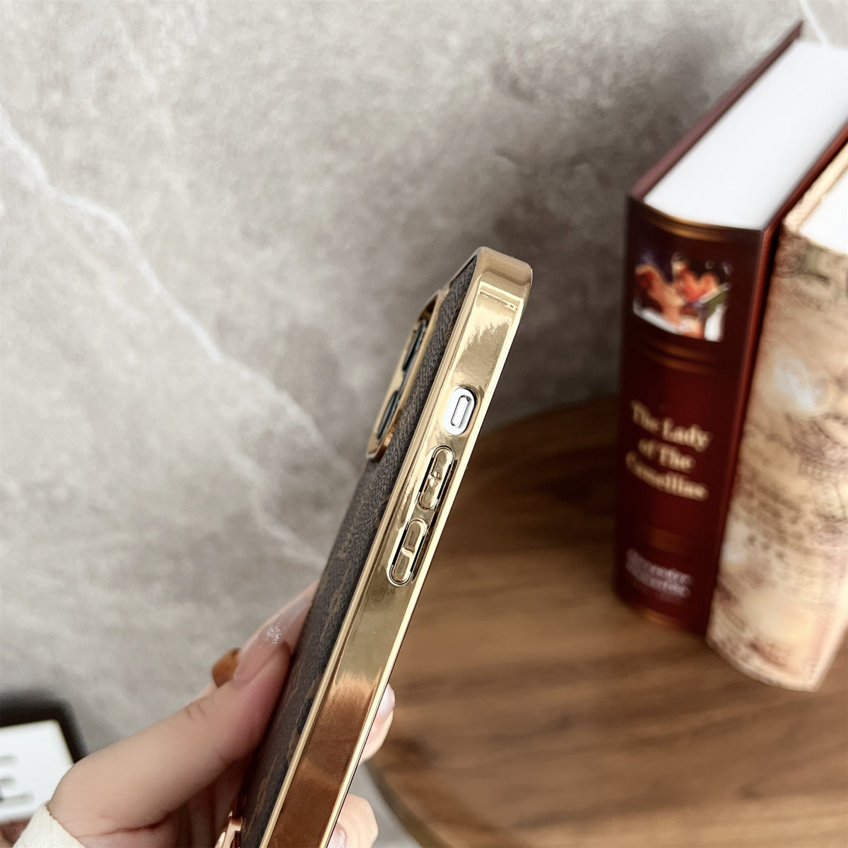 AAOO CANVAS LEDER PREMIUM GALVANISIERUNG FÜR IPHONE – Handyhülle