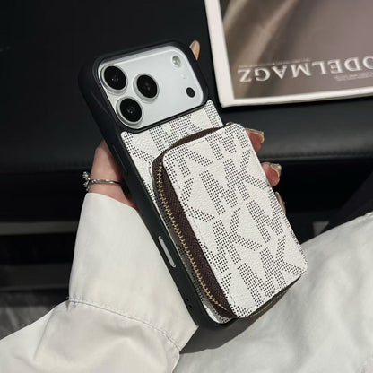 AAOO Luxury -Inspired Phone Case with Card Holder For iPhone 17 16 15 14