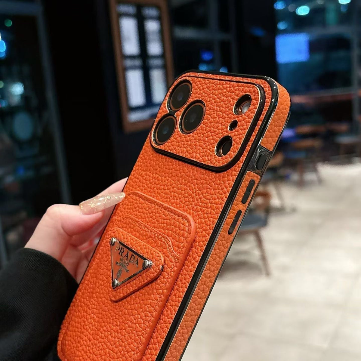 AAOO Luxury PR MagSafe-Kartenhalter-Handyhülle für iPhone 12-17