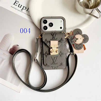 AAOO Luxury Crossbody iPhone Case with Detachable Wallet