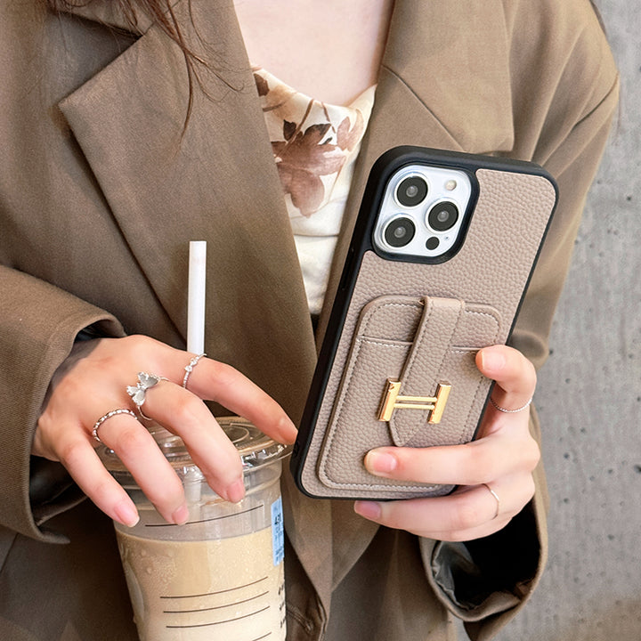 AAOO Luxury Leather iPhone Case