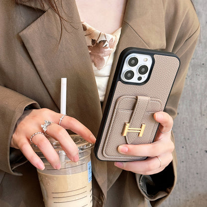 AAOO Luxury Leather iPhone Case