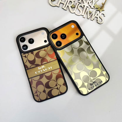 AAOO Klassische Signature Stoff iPhone Hülle Luxus Design Handyhülle