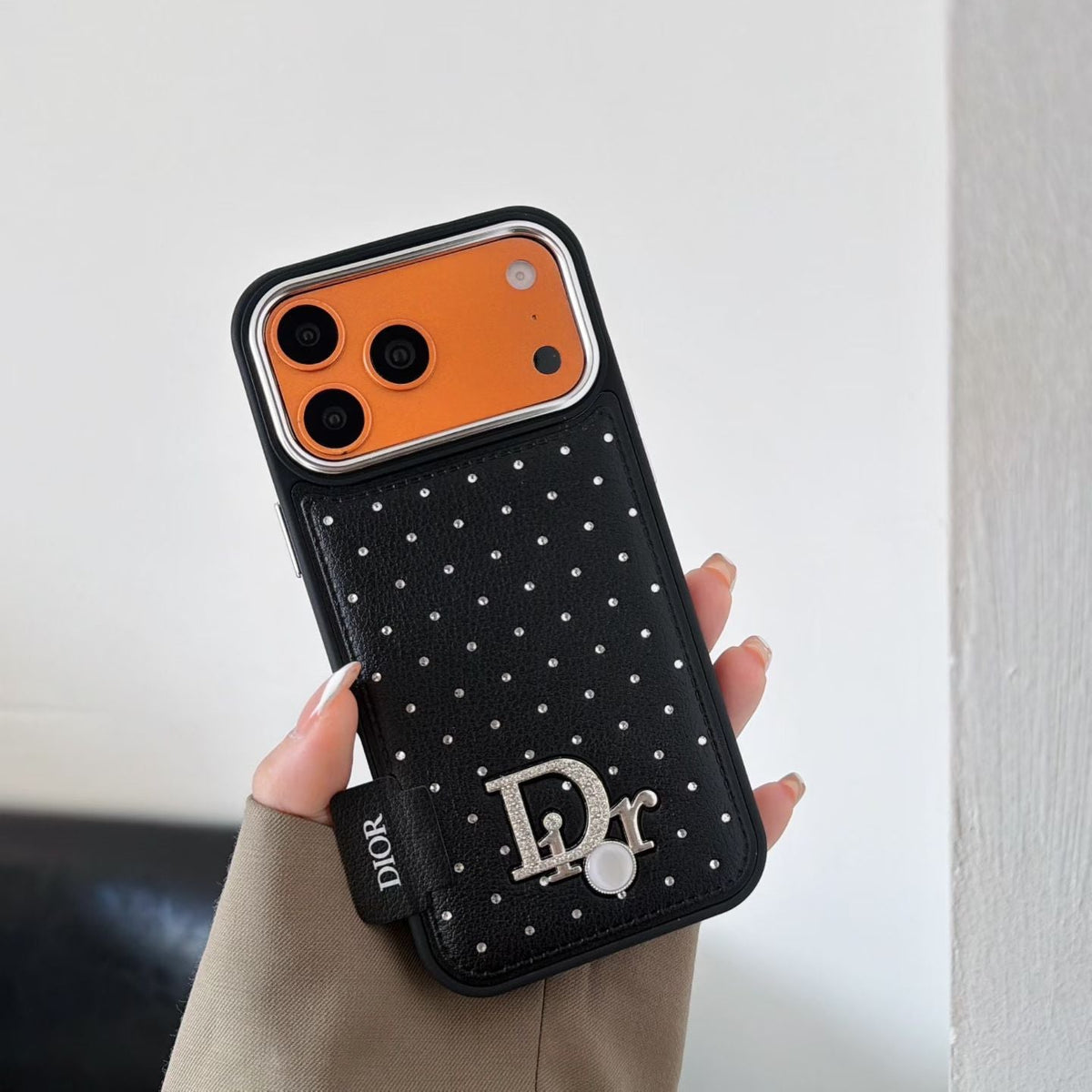 AAOO Classic Style Crystal Studded Luxury iPhone Case