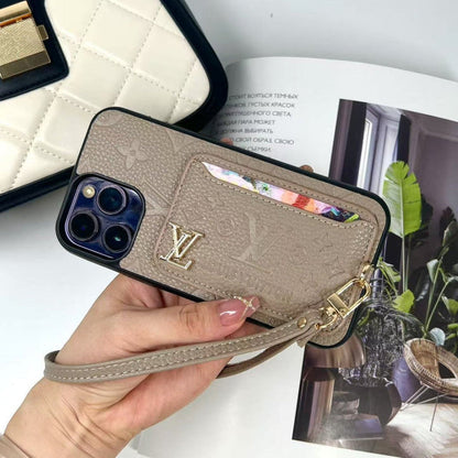 AAOO Luxe Kartenhalter-Handyhülle im Elegant-Design für iPhone